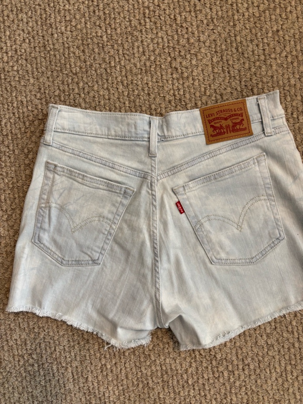 Levi's Light Blue Denim Cutoff Shorts